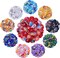 240pcs Assorted Large Hole European Lampwork Spacer Beads – Colorful Craft Beads (Mix Color)